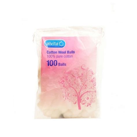Alvita Cotton Wool Balls – 100 Pack