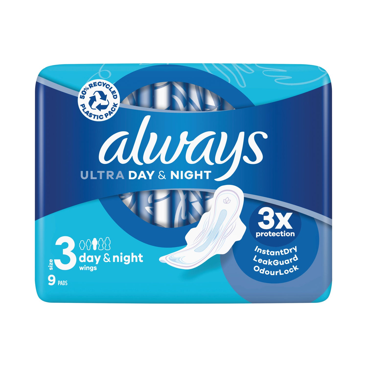 Always Ultra Day & Night with Wings Size 3 – 9 Pack