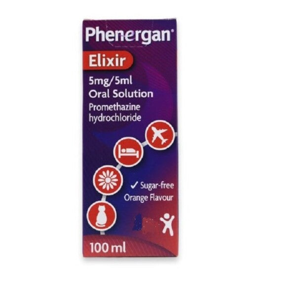 Phenergan Elixir 5mg/5ml Oral Solution – 100ml