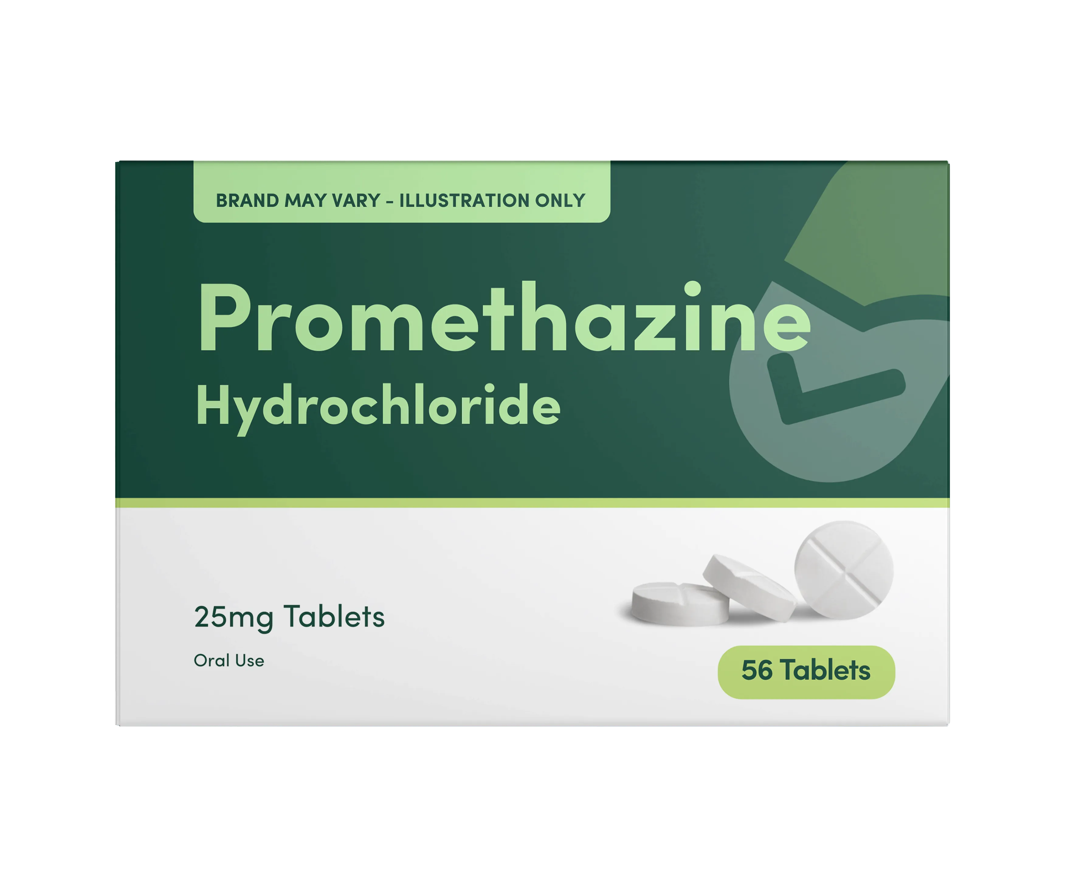 Promethazine Hydrochloride 25mg - 56 Tablets