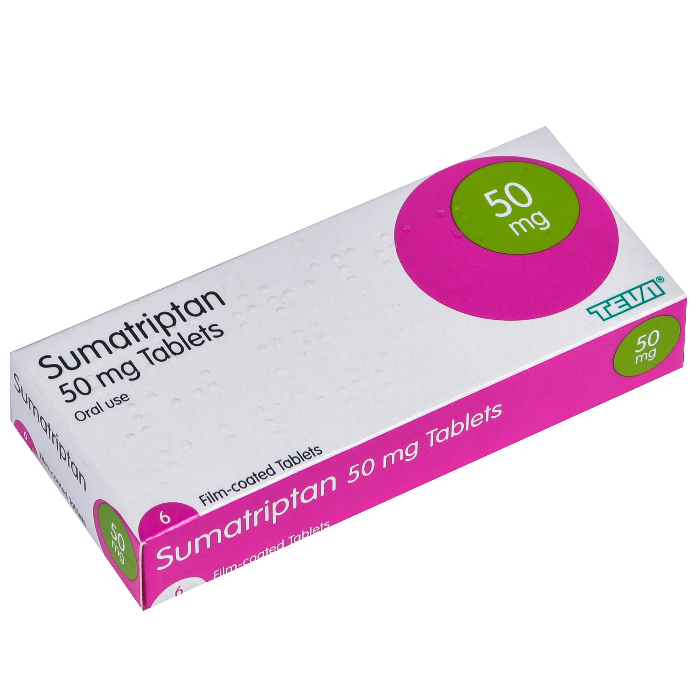 Sumatriptan 50mg Tablets