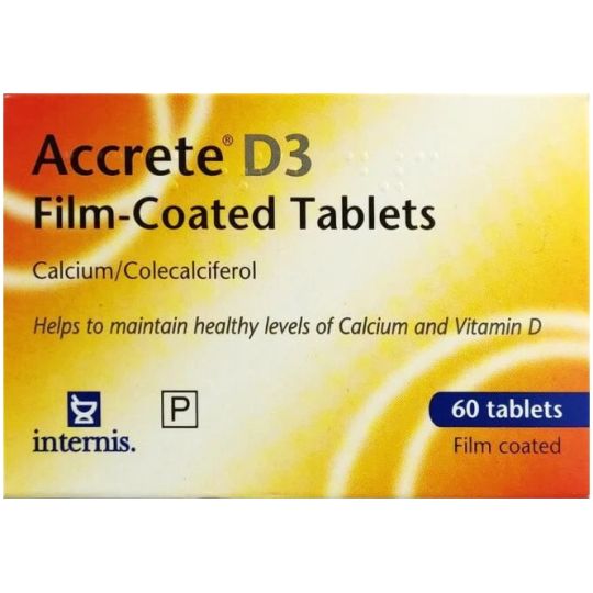 Accrete D3 1500mg/400iu Film-Coated Tablets – 60 Pack