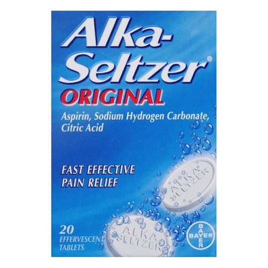 Alka Seltzer Original Effervescent Tablets - 20 Pack