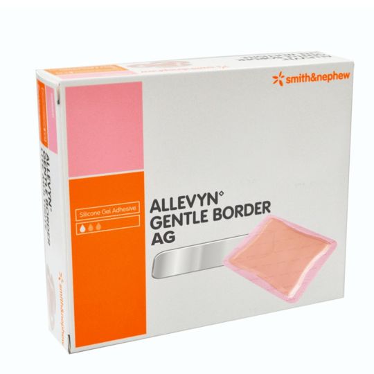 Allevyn AG Gentle Border Dressing 12.5cm x 12.5cm – 10 Pack
