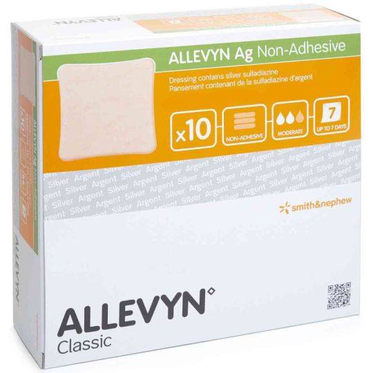 Allevyn AG Non-Adhesive Dressing 5cm x 5cm – 10 Pack
