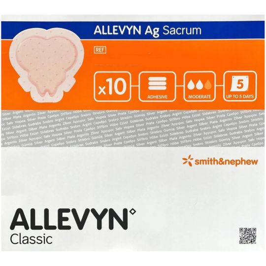 Allevyn AG Adhesive Sacrum Dressing 17cm x 17cm – 10 Pack
