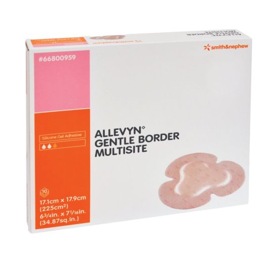 Allevyn Gentle Border Multisite Dressing 17.1cm x 17.9cm – 10 Pack
