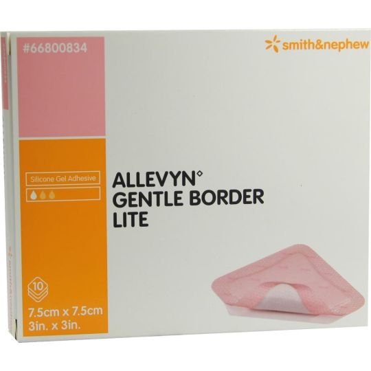 Allevyn Gentle Border Lite Dressing 5cm x 5cm – 10 Pack