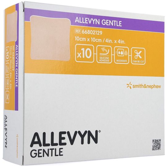 Allevyn Gentle Dressing 10cm x 10cm – 10 Pack