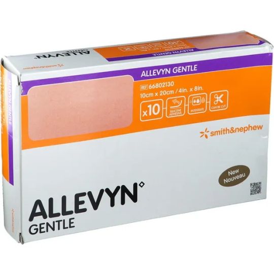 Allevyn Gentle Dressing 10cm x 20cm – 10 Pack