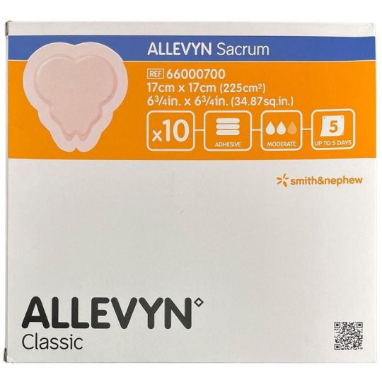 Allevyn Adhesive Sacrum Dressing 17cm x 17cm – 10 Pack
