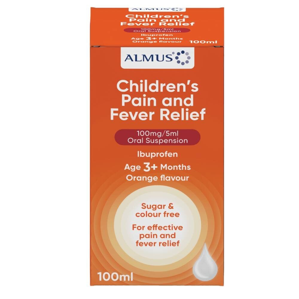 Almus Children’s Pain & Fever Relief Oral Suspension – 100 ml