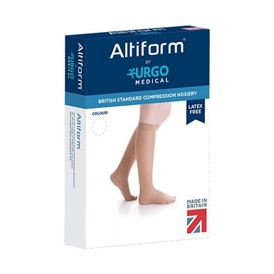 Altiform Class I Below Knee Closed Toe Compression Hosiery - Beige - XL