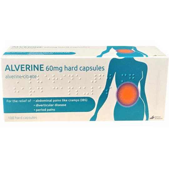 Alverine Citrate 60mg Hard Capsules - 100 Pack