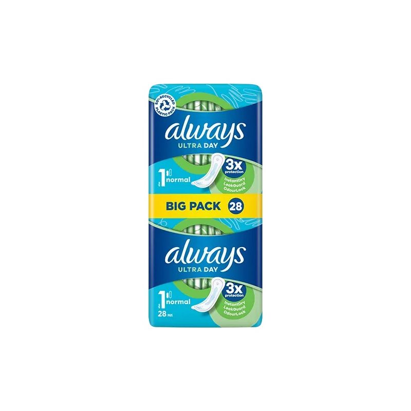Always Ultra Sanitary Towels Normal without Wings Size 1 – 28 Pack