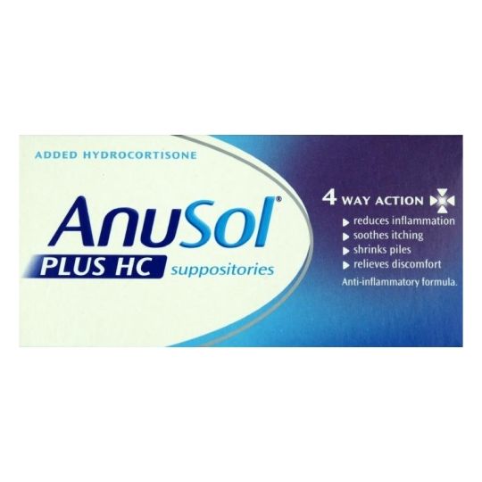 Anusol Plus HC Suppositories - 12 Pack