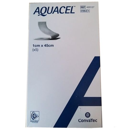 Aquacel Hydrofiber Ribbon Dressing 1cm x 45cm – 5 Pack
