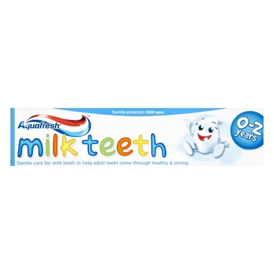 Aquafresh Milk Teeth Toothpaste 0-2 Years - 50ml