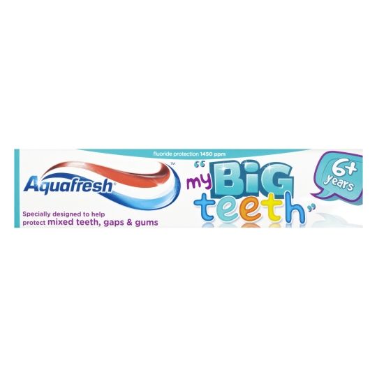 Aquafresh Big Teeth Toothpaste 6+ Years - 50ml