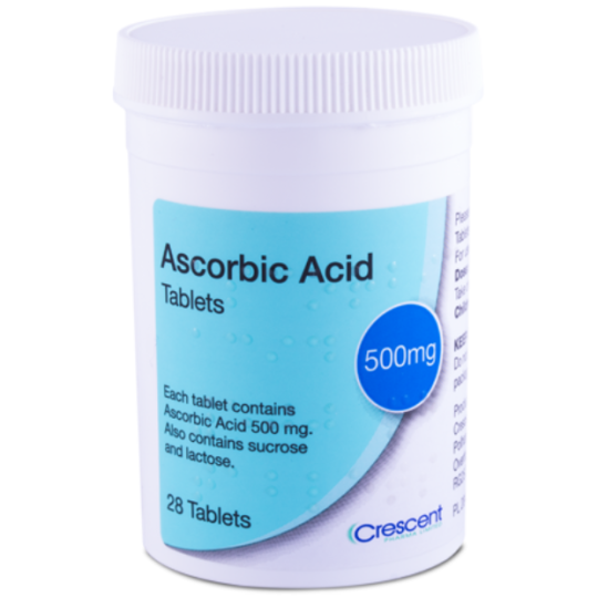 Ascorbic Acid 500mg Tablets – 28 Pack