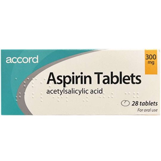 Aspirin 300mg Tablets - 28 Pack