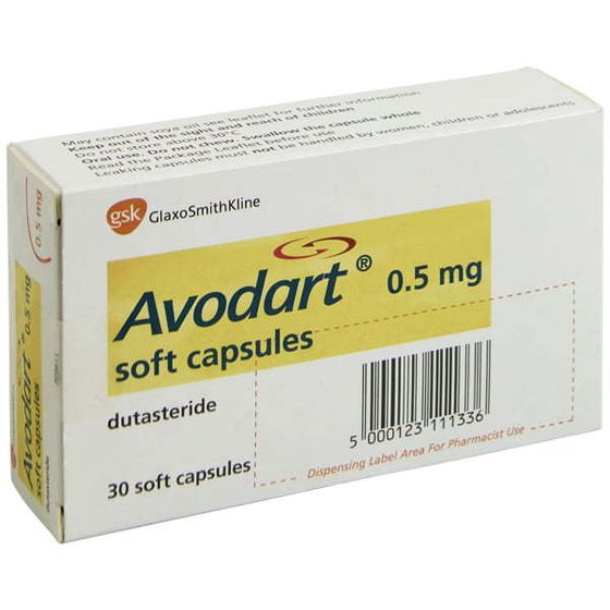Avodart (Dutasteride) 0.5mg Tablets