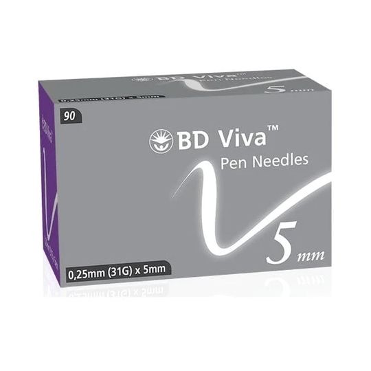 BD Viva 5mm/31G Needles - 90 Pack
