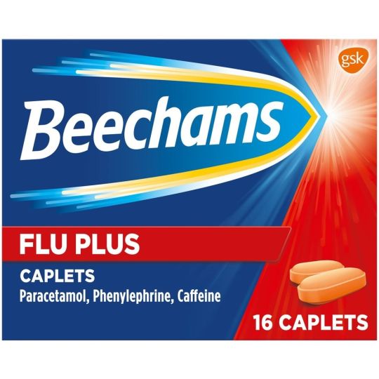 Beechams Flu Plus Caplets – 16 Pack