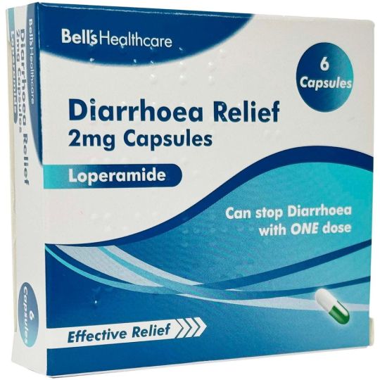 Bell's Healthcare Diarrhoea Relief 2mg Capsules - 6 Pack