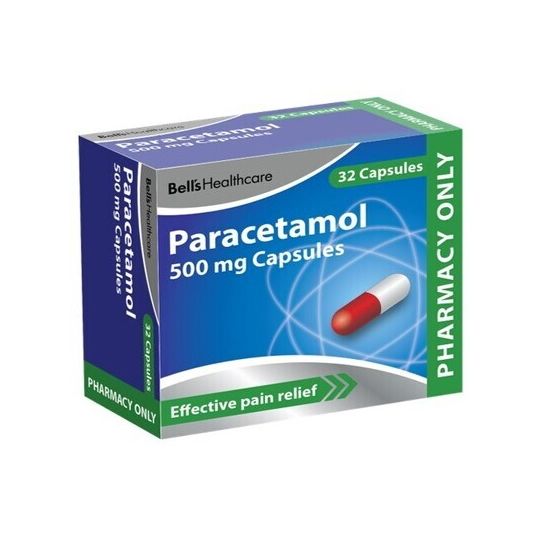 Bell's Healthcare Paracetamol 500mg Capsules - 32 Pack