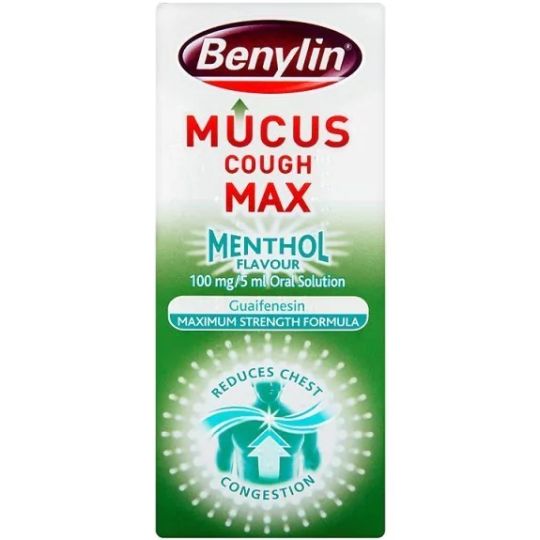 Benylin Mucus Cough Max Menthol Flavour Oral Suspension – 150ml