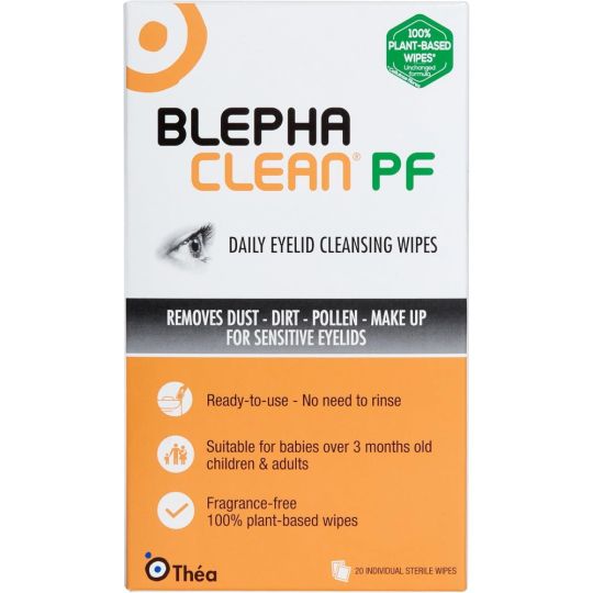 Blephaclean PF Daily Eyelid Cleansing Wipes – 30 Pack