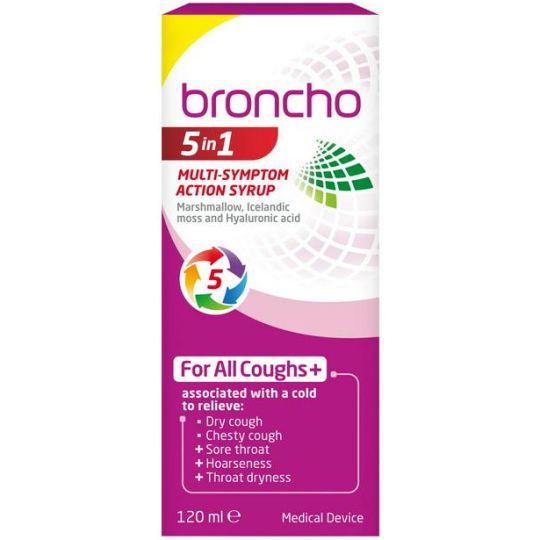Broncho 5 in 1 Multi-Symptom Action Syrup – 120ml