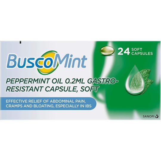 BuscoMint Peppermint Oil Soft Capsules - 24 Pack