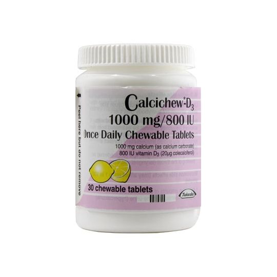 Calcichew-D3 Once Daily Chewable Tablets – 30 Pack