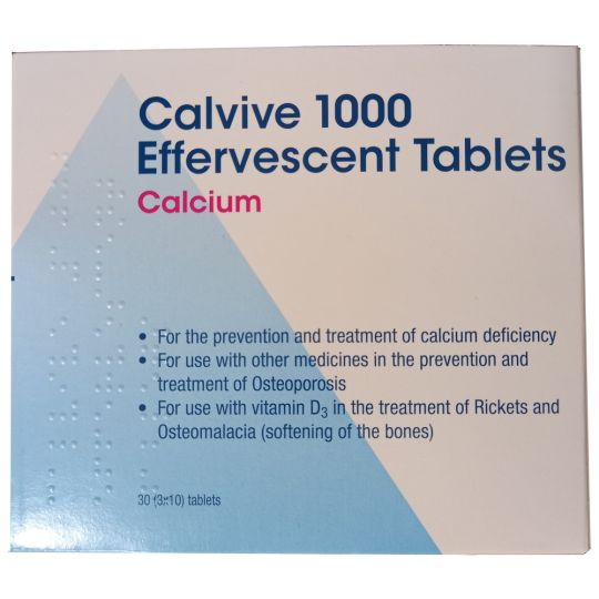 Calvive 1000 Effervescent Tablets – 30 Pack