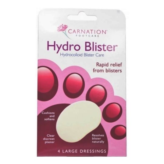 Carnation Footcare Hydro Blister Large Dressings - 4 Pack