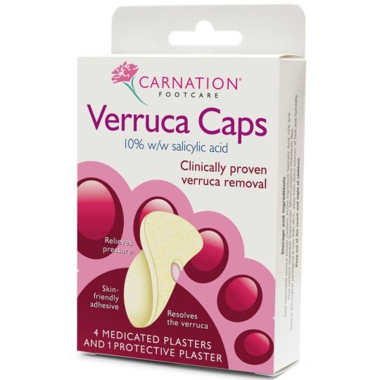 Carnation Footcare Verruca Caps - 4 Pack