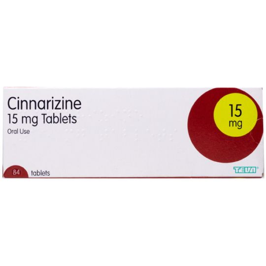 Cinnarizine 15mg Tablets - 84 Pack