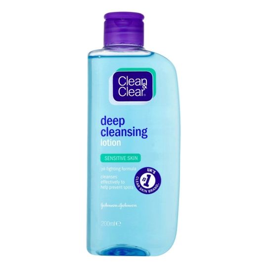 Clean & Clear Deep Cleansing Lotion for Sensitive Skin - 200ml