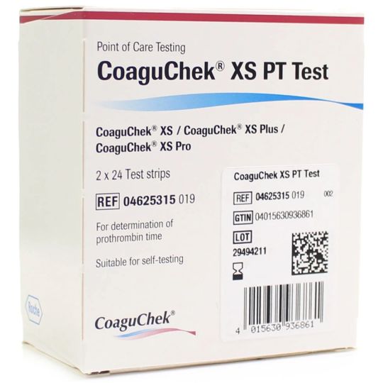 Coaguchek XS PT Test Strips - 48 Pack