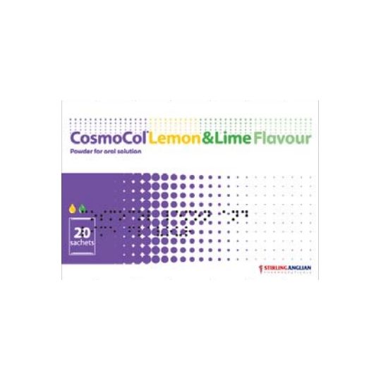 CosmoCol Lemon & Lime Flavour Sachets - 20 Pack
