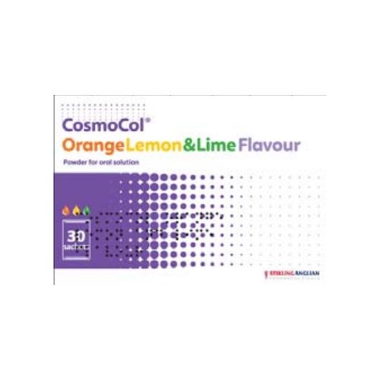 CosmoCol Orange, Lemon & Lime Flavour Sachets - 30 Pack