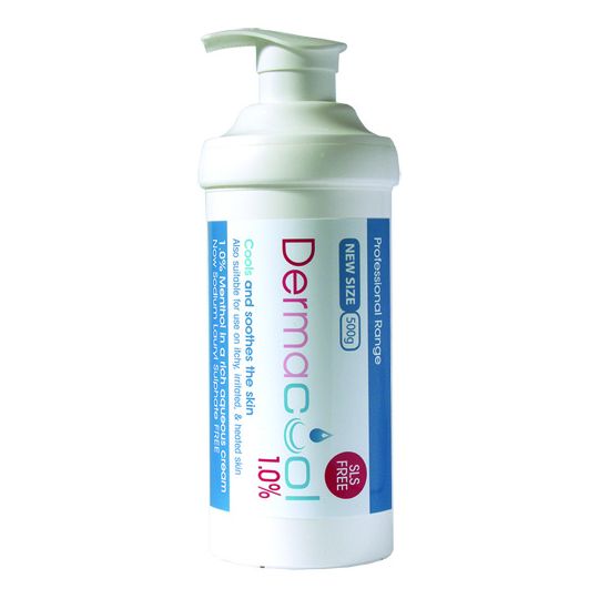 Dermacool 1% Menthol in Aqueous Cream - 500g