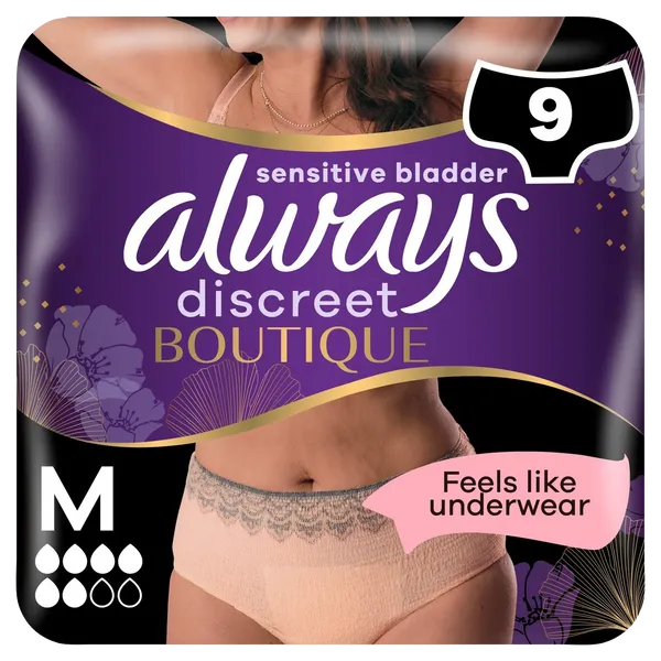 Always Discreet Boutique Pants Plus Medium – 9 Pack