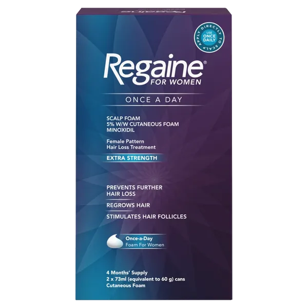Regaine For Women Once-a-Day Scalp Foam – 4 Month Supply