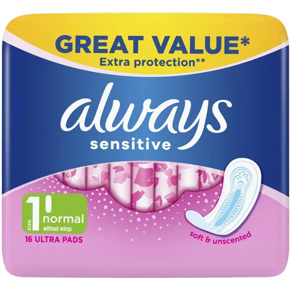 Always Sensitive Normal Ultra – 16 Pack