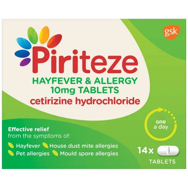Piriteze Allergy Tablets – 14 Pack
