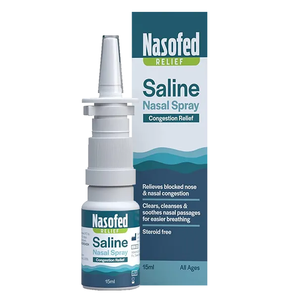 Nasofed Saline Nasal Spray for Congestion Relief – 15ml