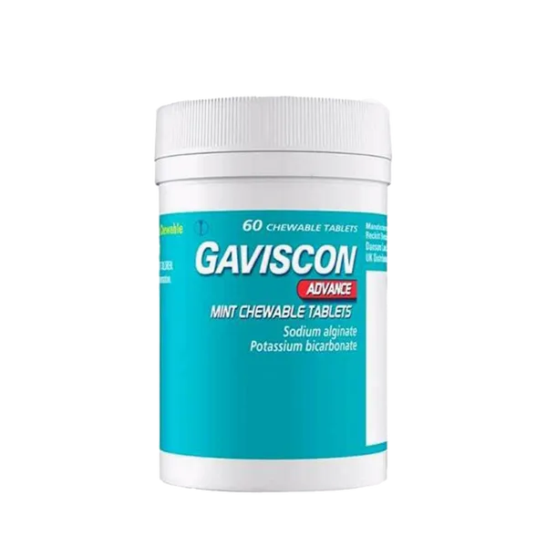 Gaviscon Advance Peppermint Chewable Tablets – 60 Pack